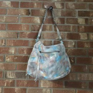Aimee Kestenberg Shoulder Handbag Purse Multi Color Leather